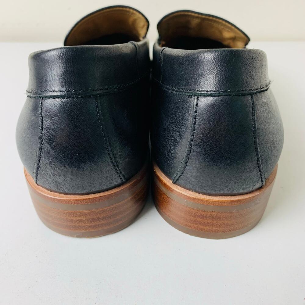 Aerosoles Black Leather Loafers Women’s 9 Comfort Career Work Shoes - Picture 6 of 11
